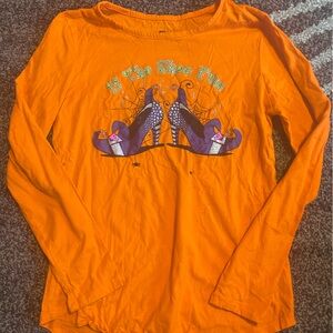 Halloween Long Sleeve Shirt with Graphic Print